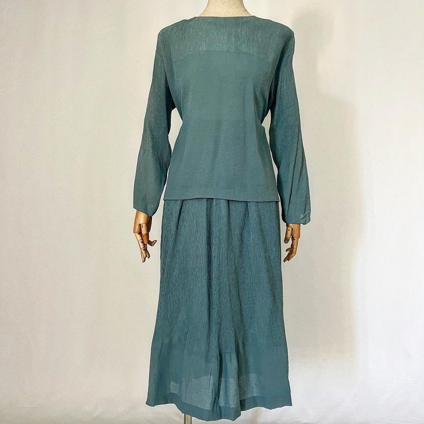 KEIKO KISHI BY NOSH - KEIKO KISHI BY NOSH Set: Blouse + Double Skirt - AVVIIVVA.COM