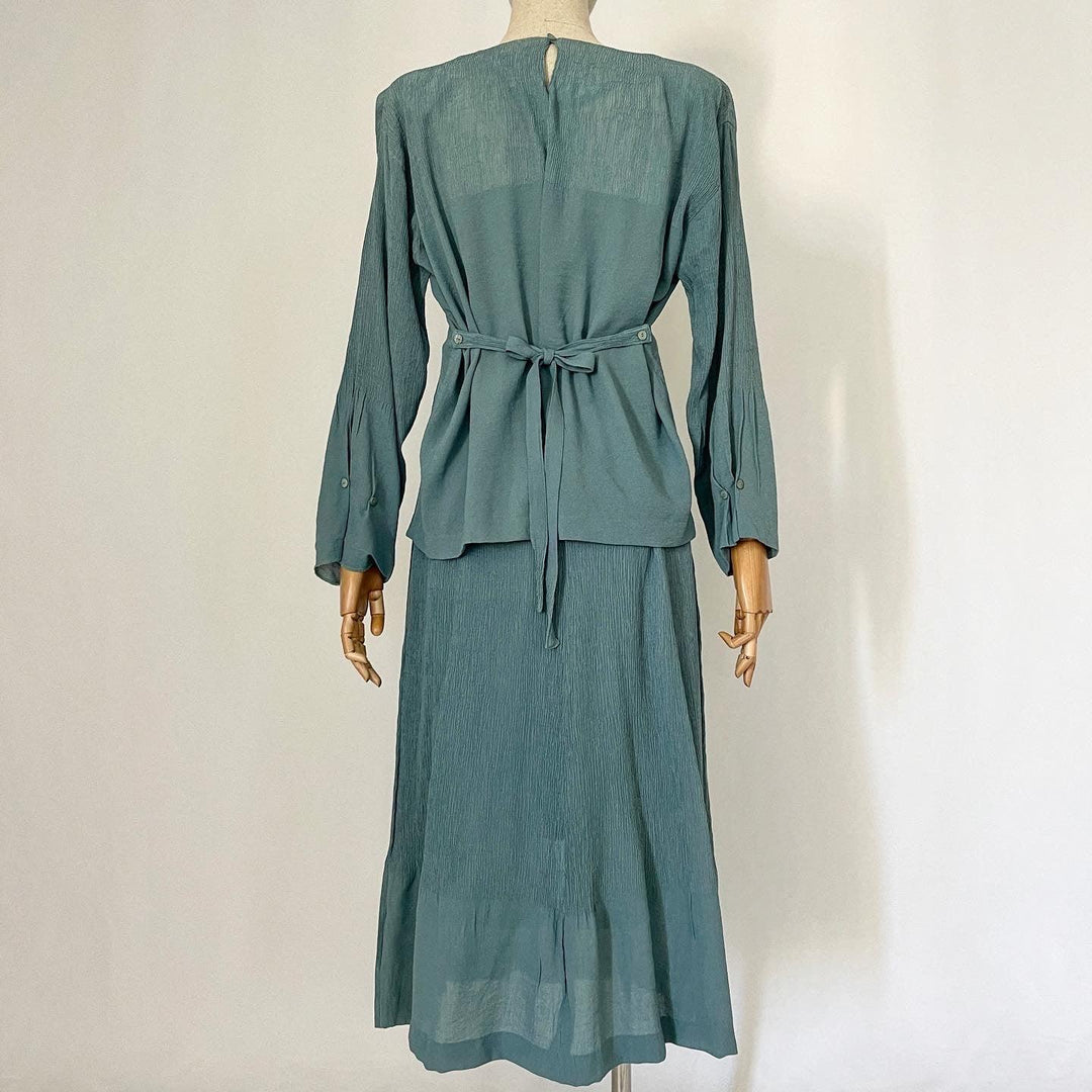 KEIKO KISHI BY NOSH - KEIKO KISHI BY NOSH Set: Blouse + Double Skirt - AVVIIVVA.COM