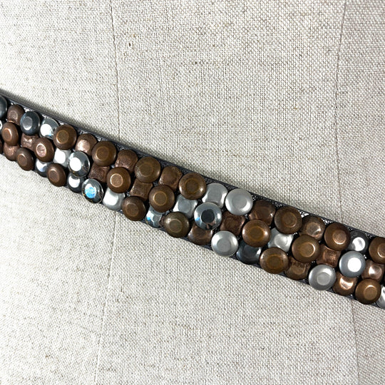 Leather Belt - Leather Belt With Studs - AVVIIVVA.COM