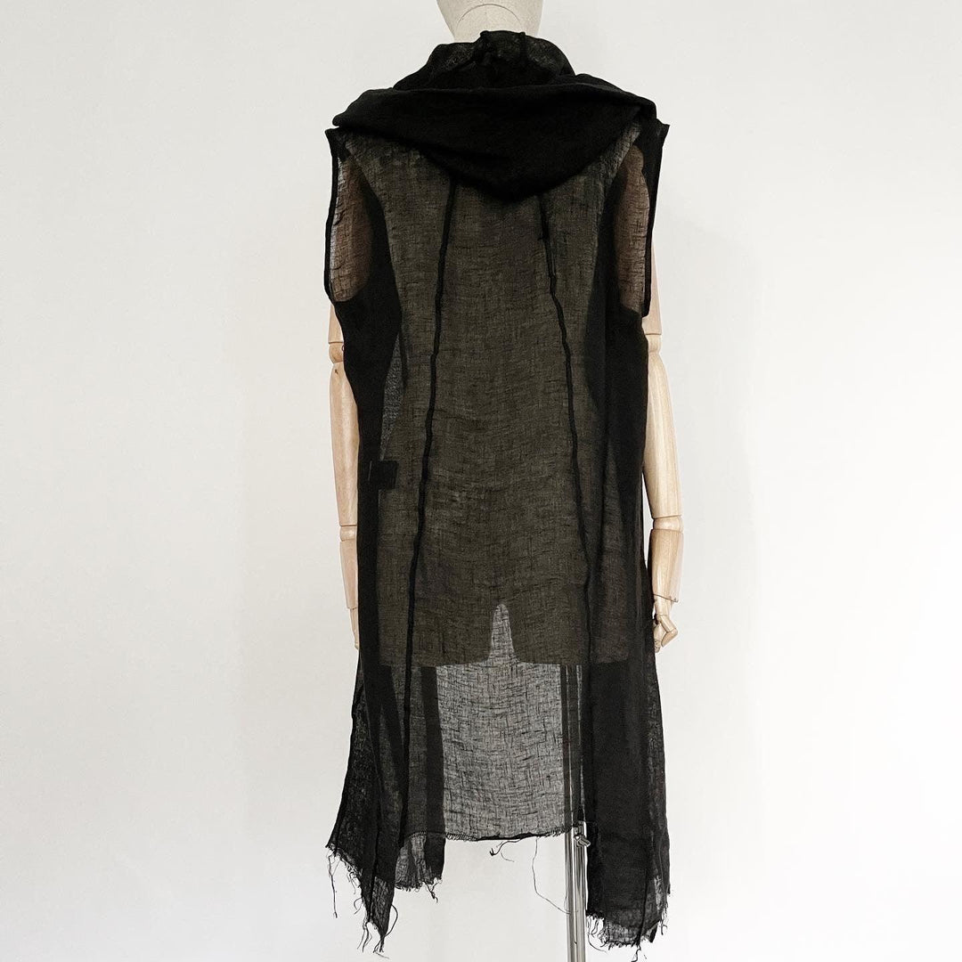 MASNADA - MASNADA Hooded vest - AVVIIVVA.COM
