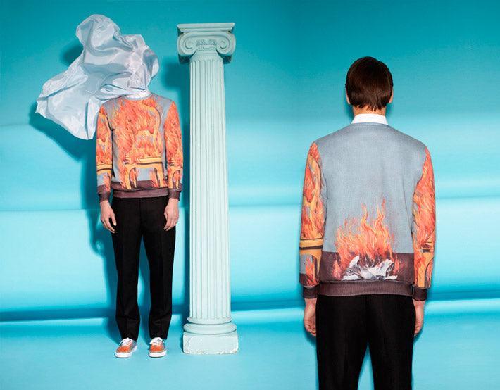 OPENING CEREMONY & RENE MAGRITTE - OPENING CEREMONY & RENE MAGRITTE Sweater - AVVIIVVA.COM