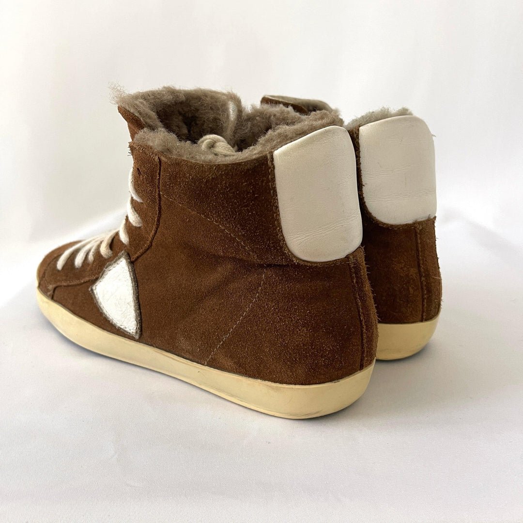 PHILIPPE MODEL - PHILIPPE MODEL Shearling Sneaker - AVVIIVVA.COM