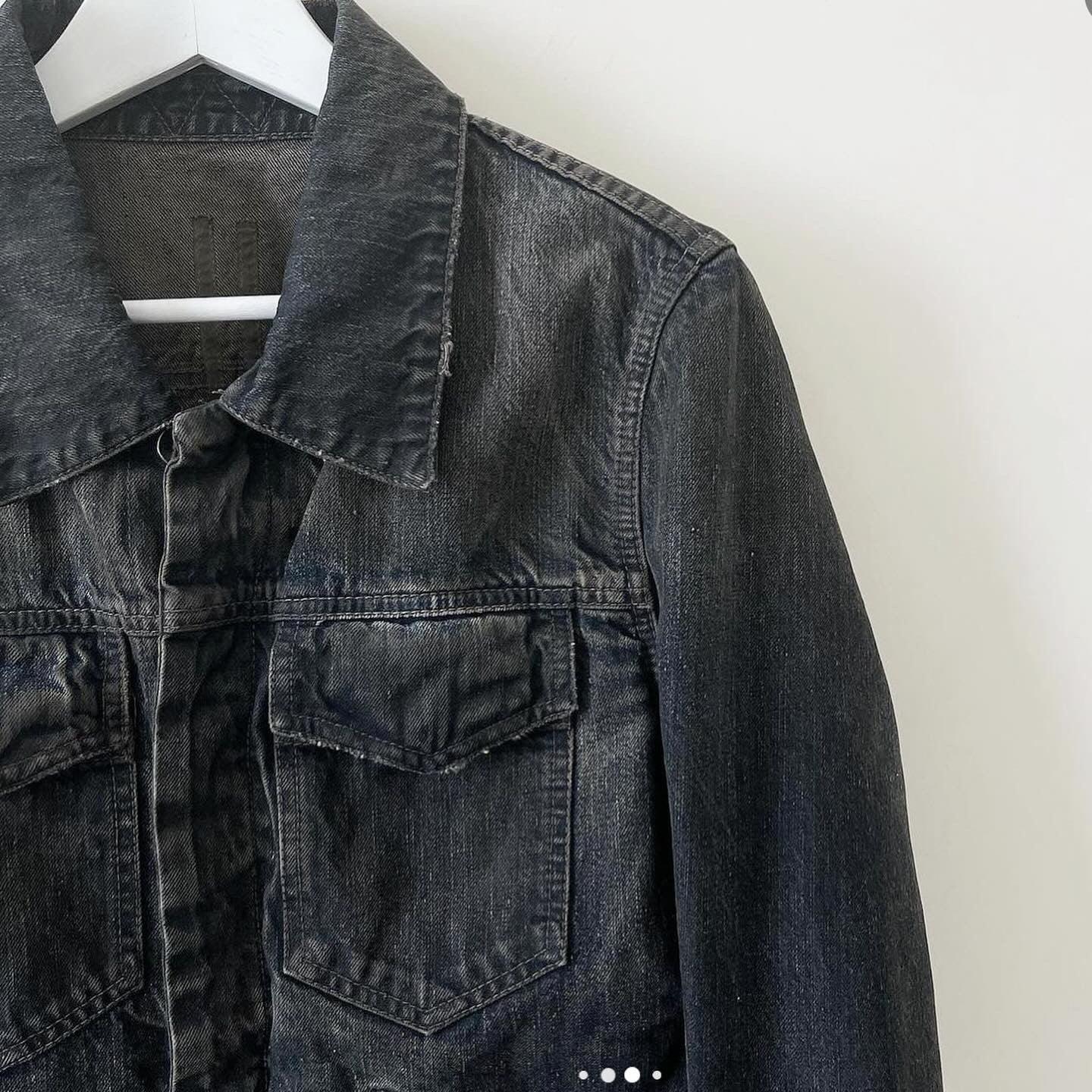 RICK OWENS - RICK OWENS Denim Jacket - AVVIIVVA.COM