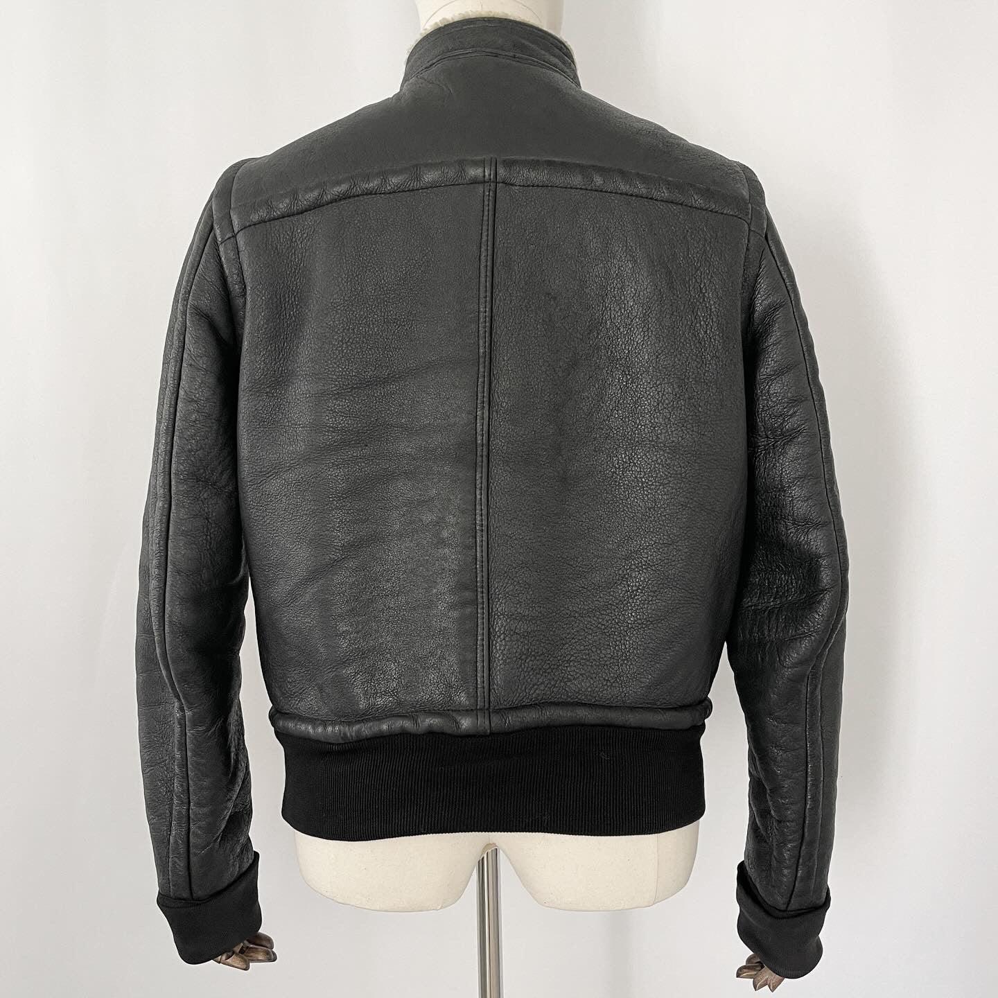 RICK OWENS - RICK OWENS Lamb Shearling Jacket - AVVIIVVA.COM