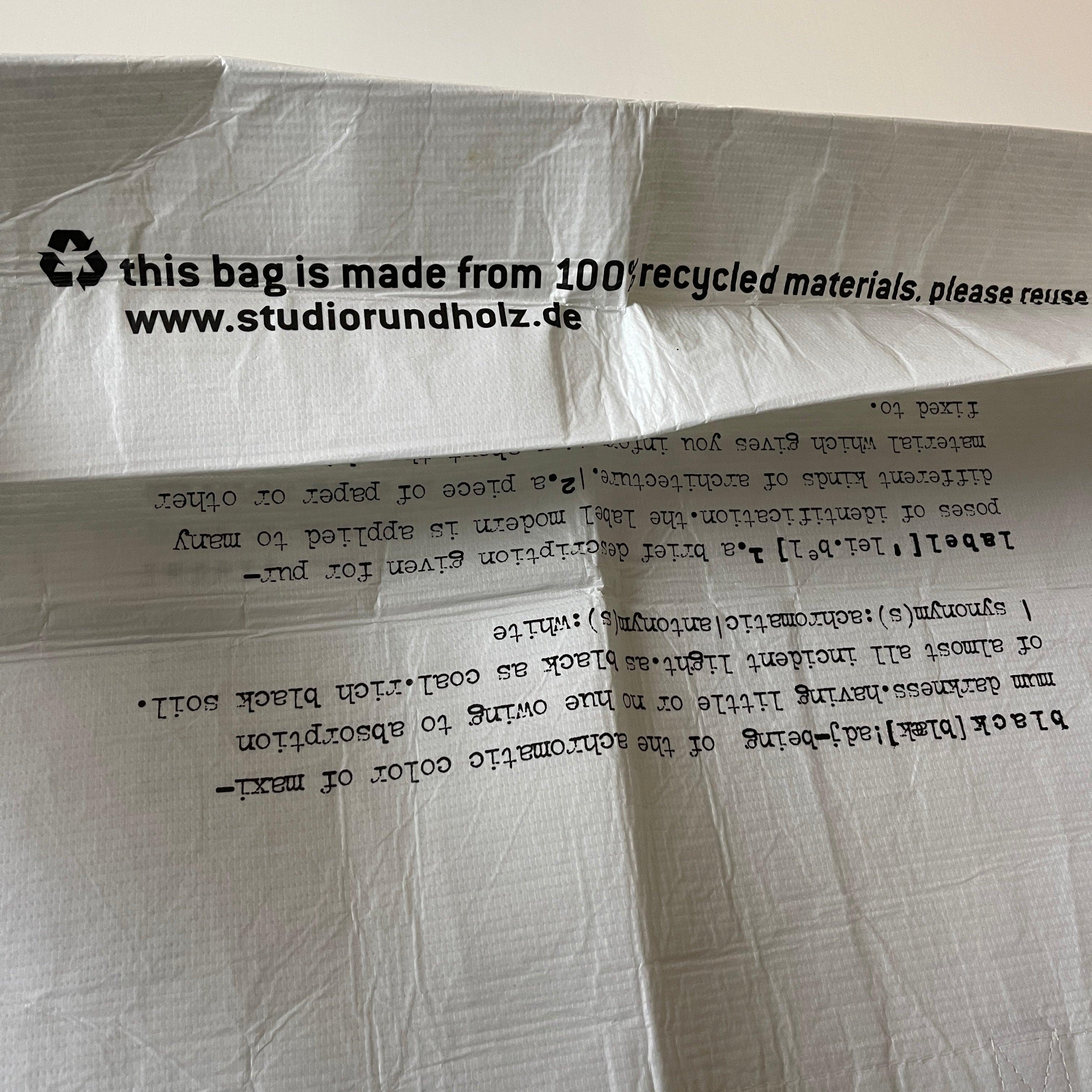 RUNDHOLZ - RUNDHOLZ Big Shopper Bag - AVVIIVVA.COM