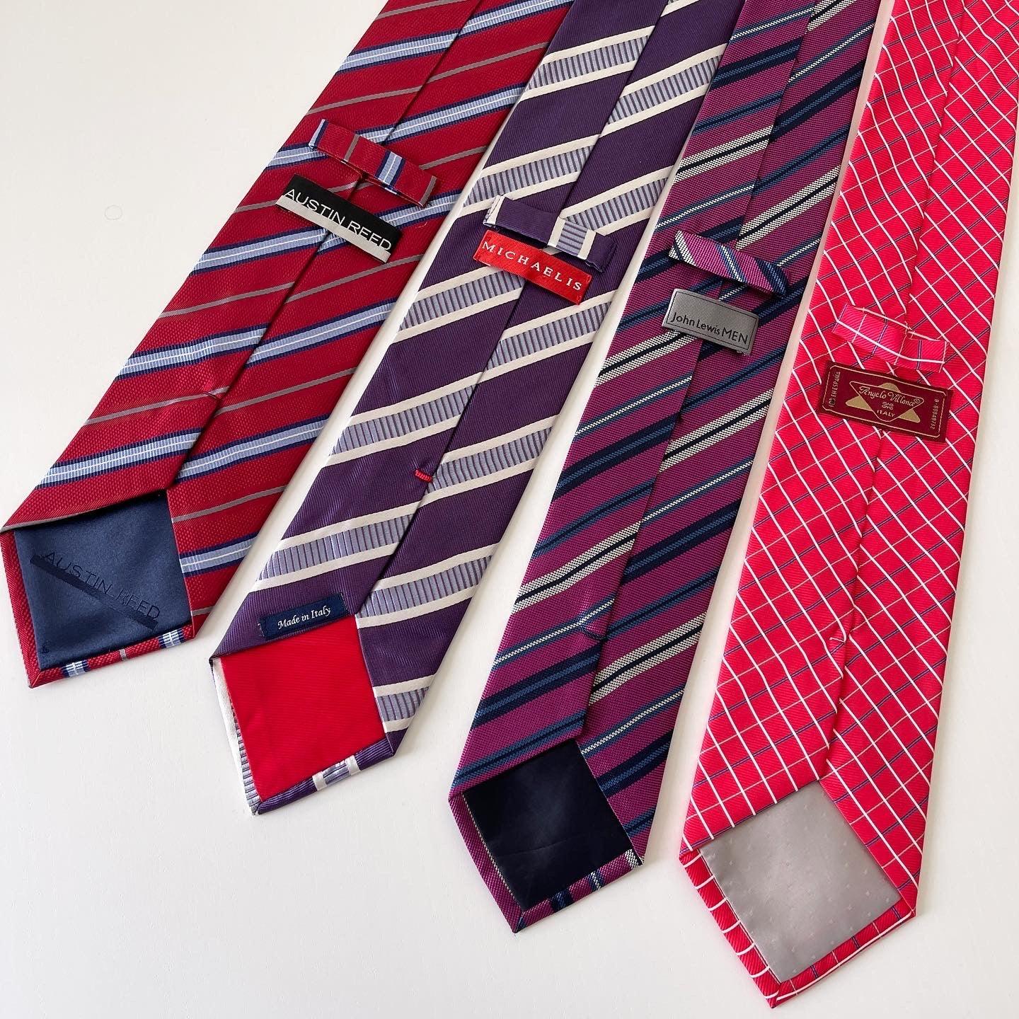 SET OF 4 SILK TIES - SET OF 4 SILK TIES - AVVIIVVA.COM