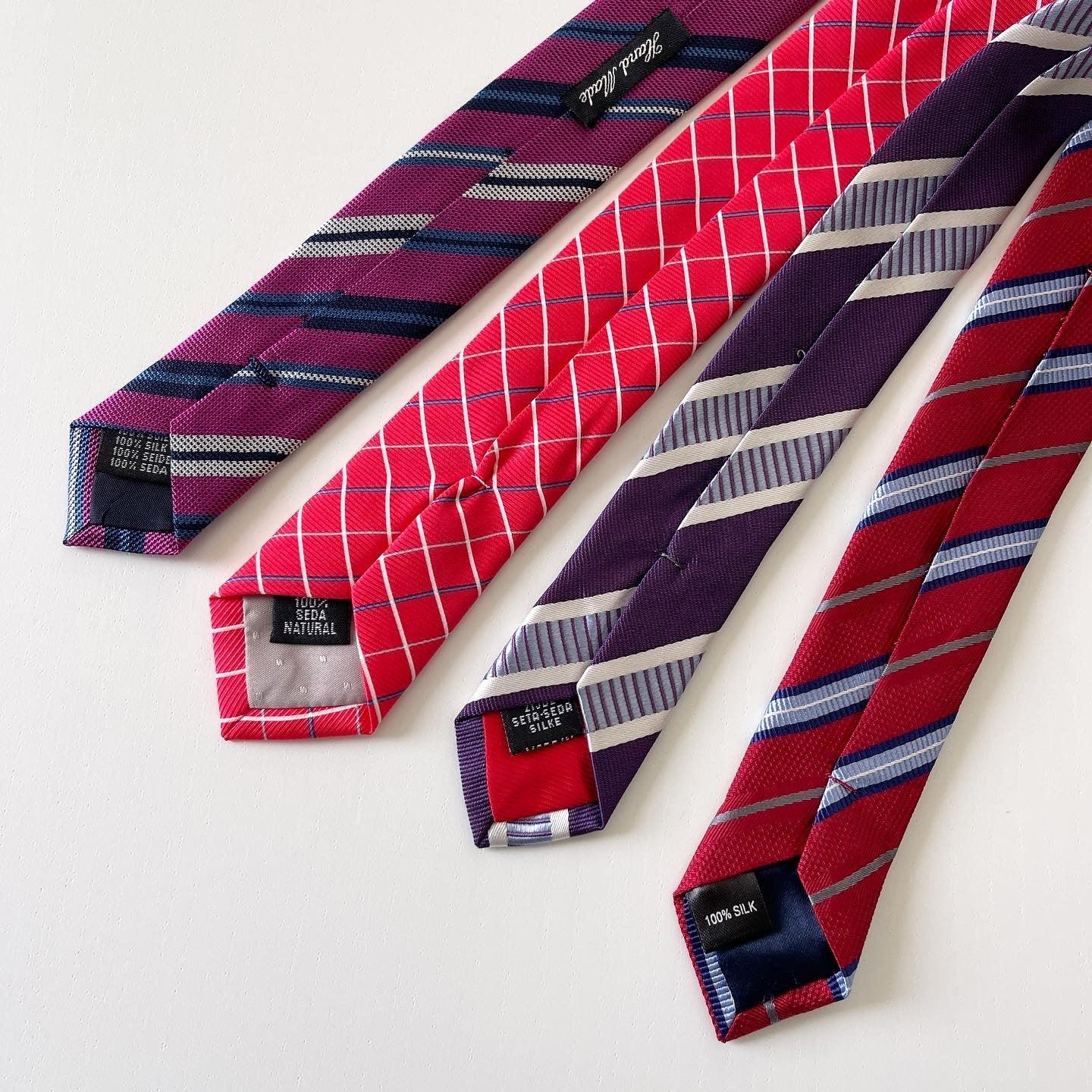 SET OF 4 SILK TIES - SET OF 4 SILK TIES - AVVIIVVA.COM