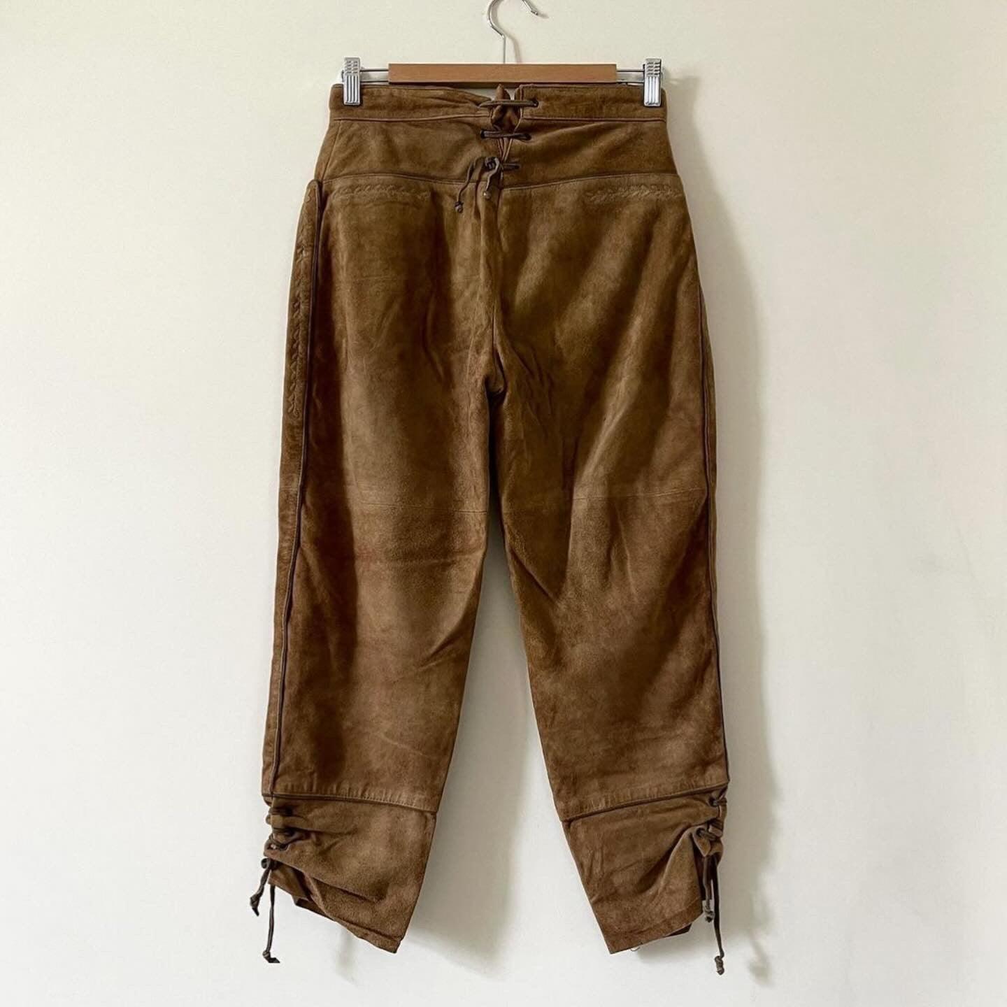 VINTAGE - TRADITIONAL AUSTRIAN Vintage Leather Pants - AVVIIVVA.COM