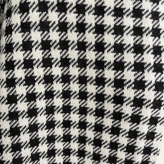 YOHJI YAMAMOTO - YOHJI YAMAMOTO Archive 2003 Houndstooth runway transformer scarf - AVVIIVVA.COM