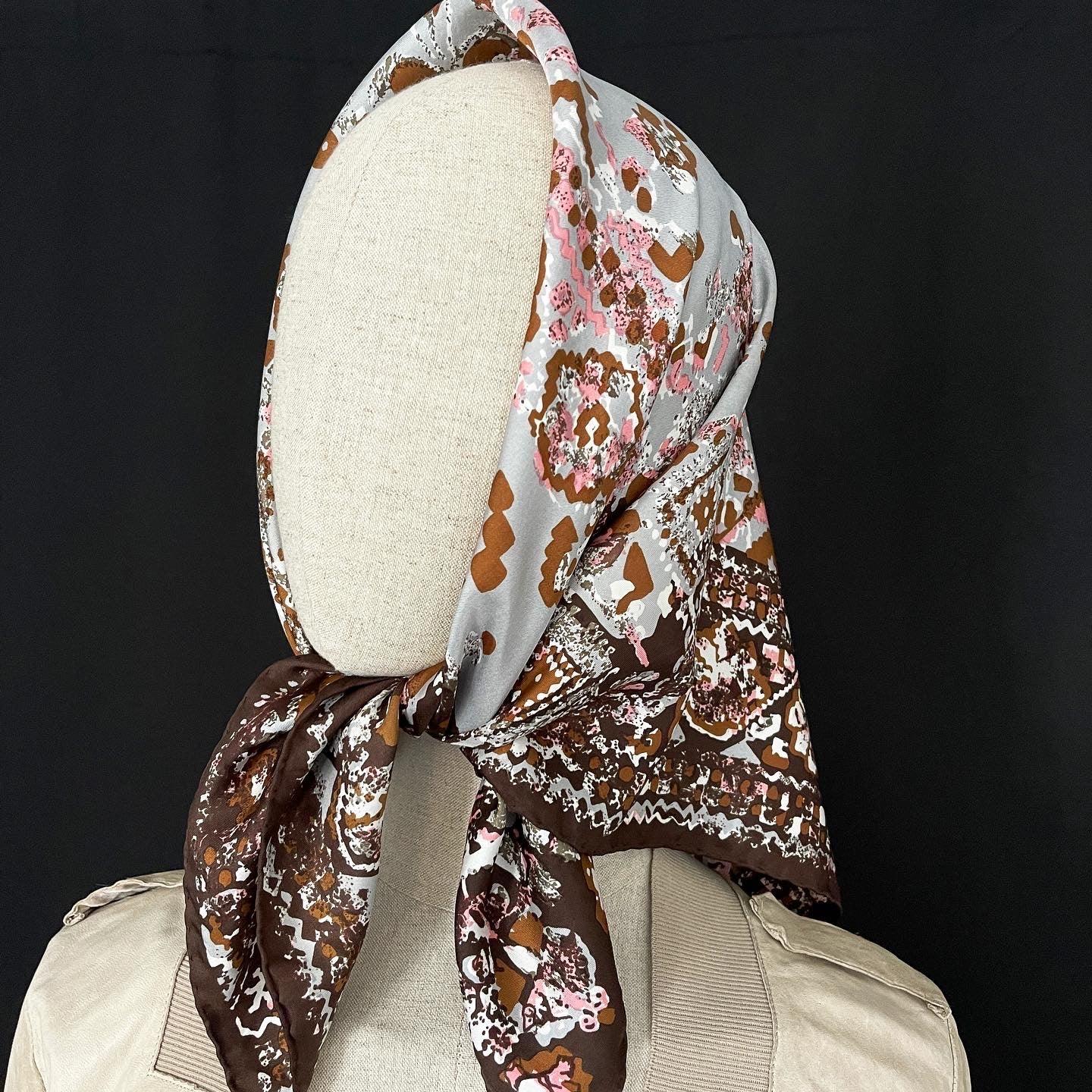 RUDOLF BRAUCHBAR & CIE SA - RUDOLF BRAUCHBAR & CIE SA Vintage silk scarf - AVVIIVVA.COM