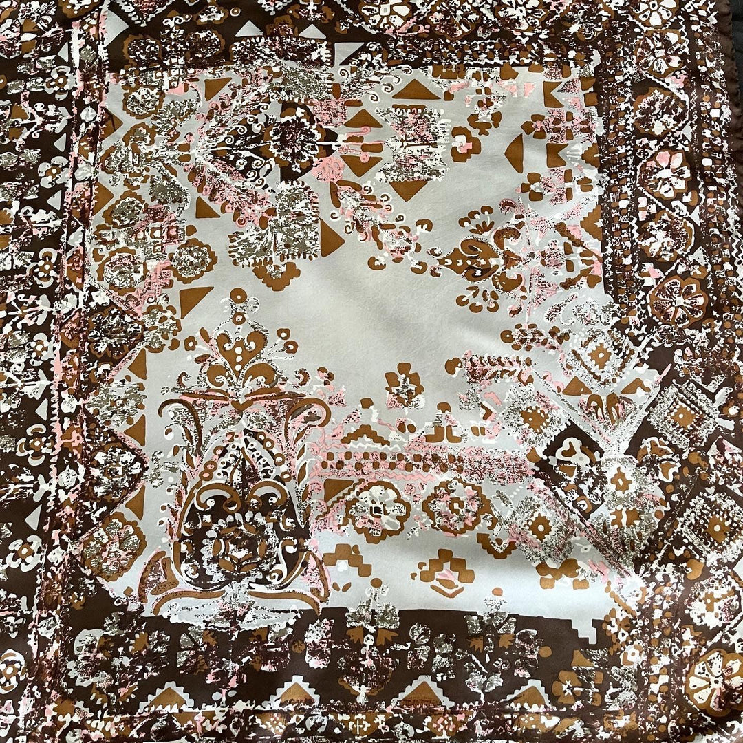 RUDOLF BRAUCHBAR & CIE SA - RUDOLF BRAUCHBAR & CIE SA Vintage silk scarf - AVVIIVVA.COM