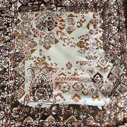 RUDOLF BRAUCHBAR & CIE SA - RUDOLF BRAUCHBAR & CIE SA Vintage silk scarf - AVVIIVVA.COM